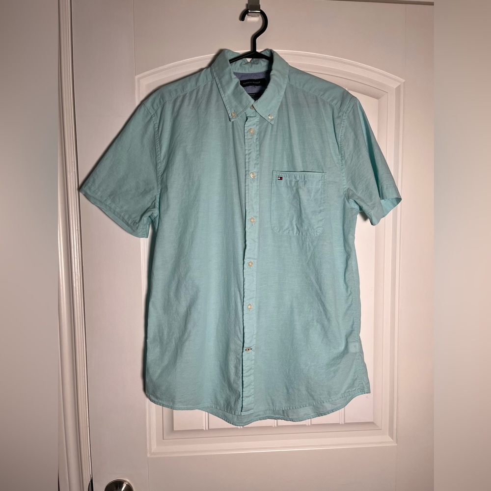 Tommy Hilfiger Aqua Button-Down Shirt